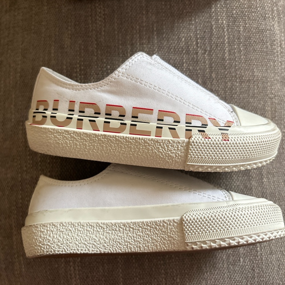Burberry toddler slip ons